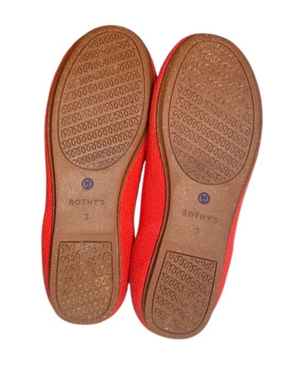 ROTHY’S designer  red slip on dress shoes girl’s size 3